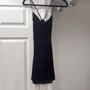 Black mini dress from Urban Outfitters